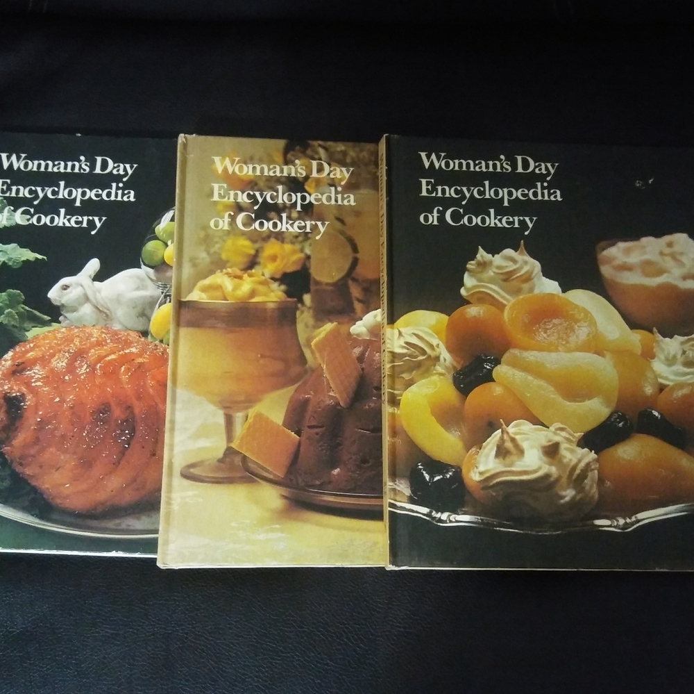 1966 Woman's day encyclopedia of cookery set of 3